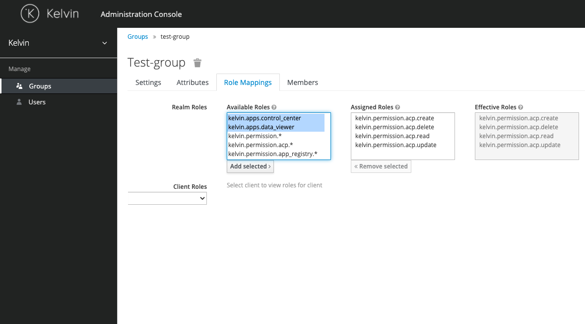 Add Permissions Group