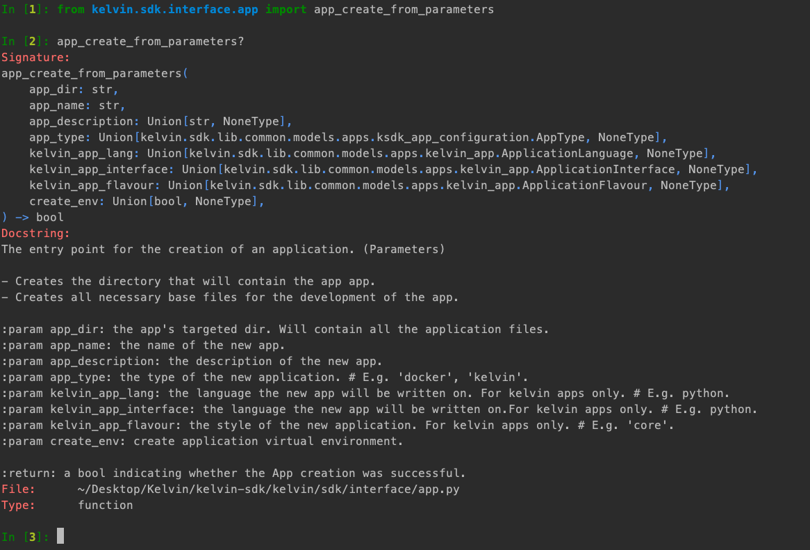 Invoking Kelvin-SDK commands directly form code
