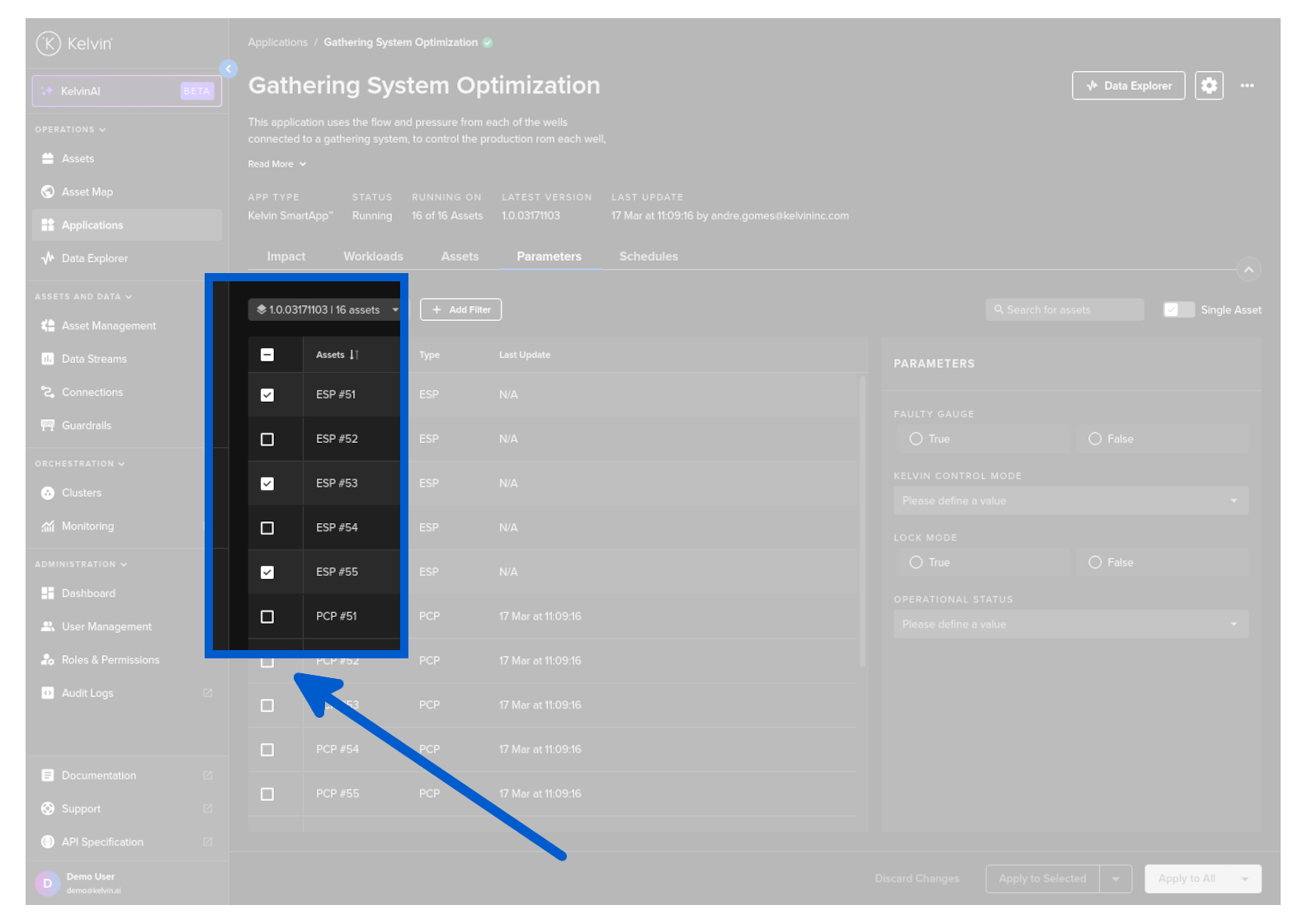 Create Scheduled Parameter - Kelvin Documentation