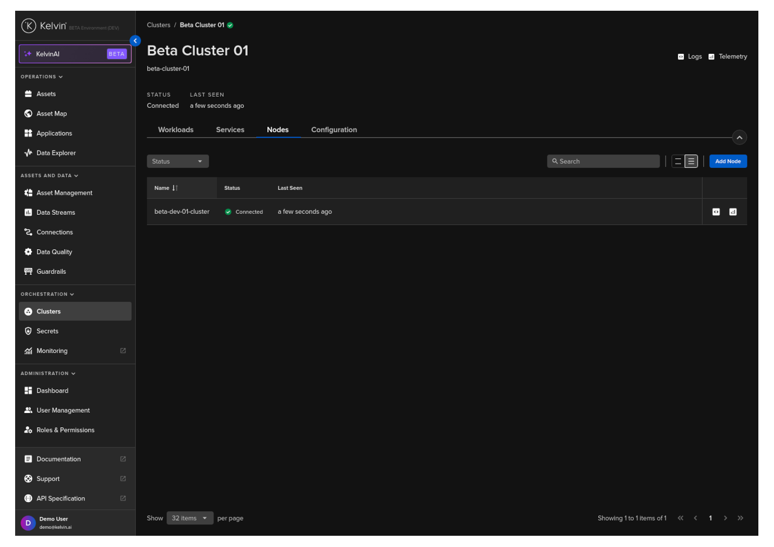 Nodes Tab
