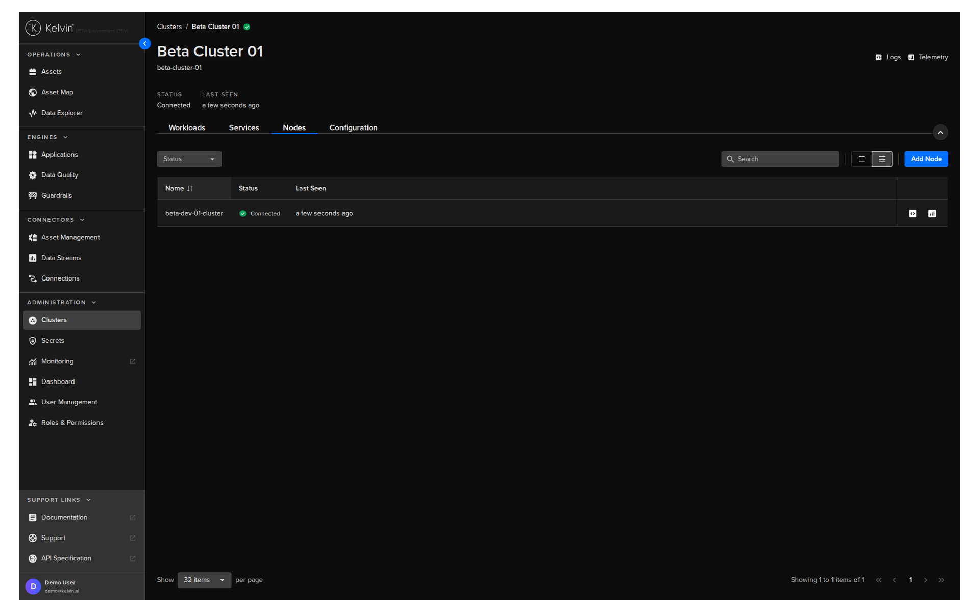 Nodes Tab