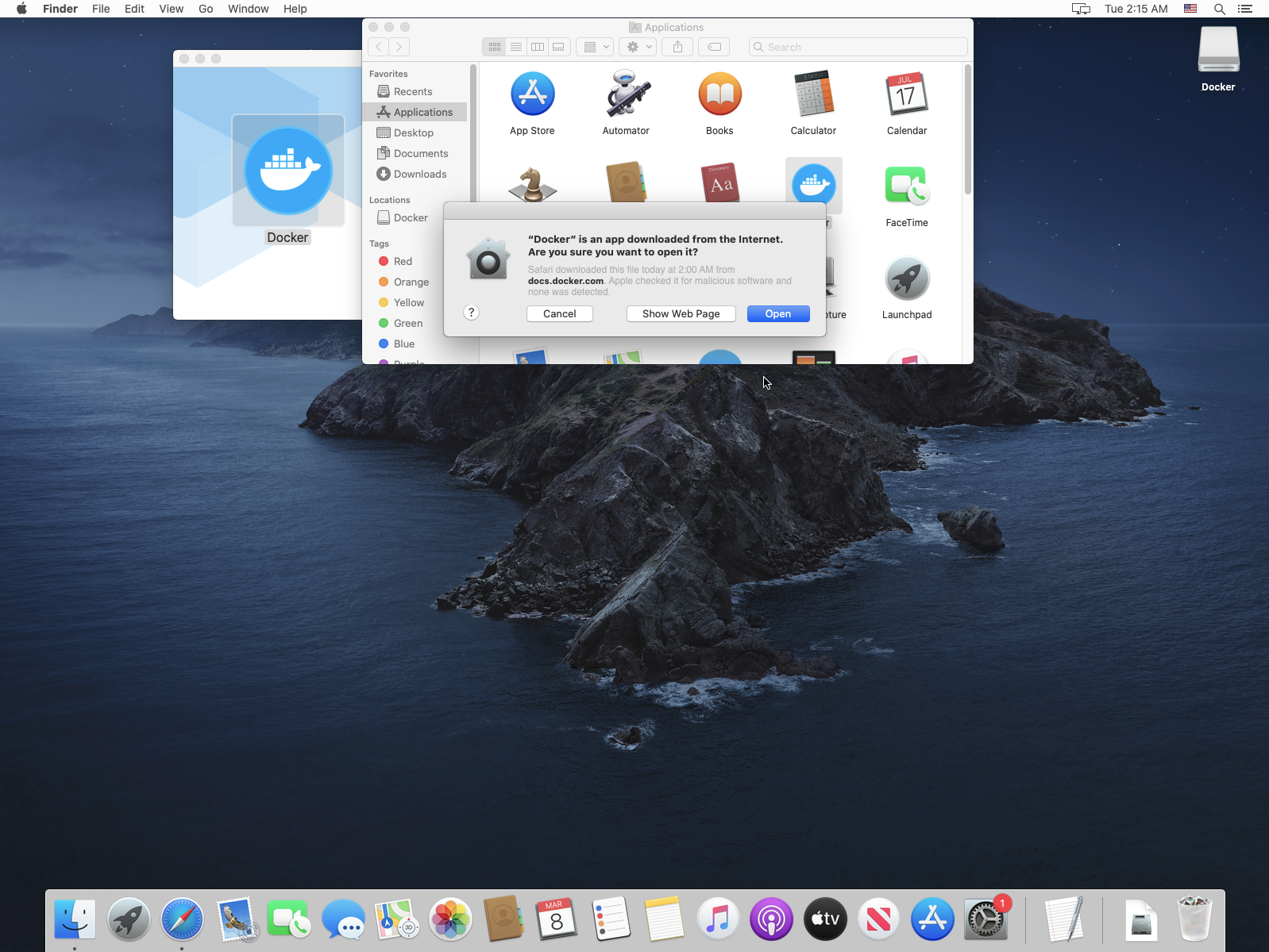 Open Docker Desktop