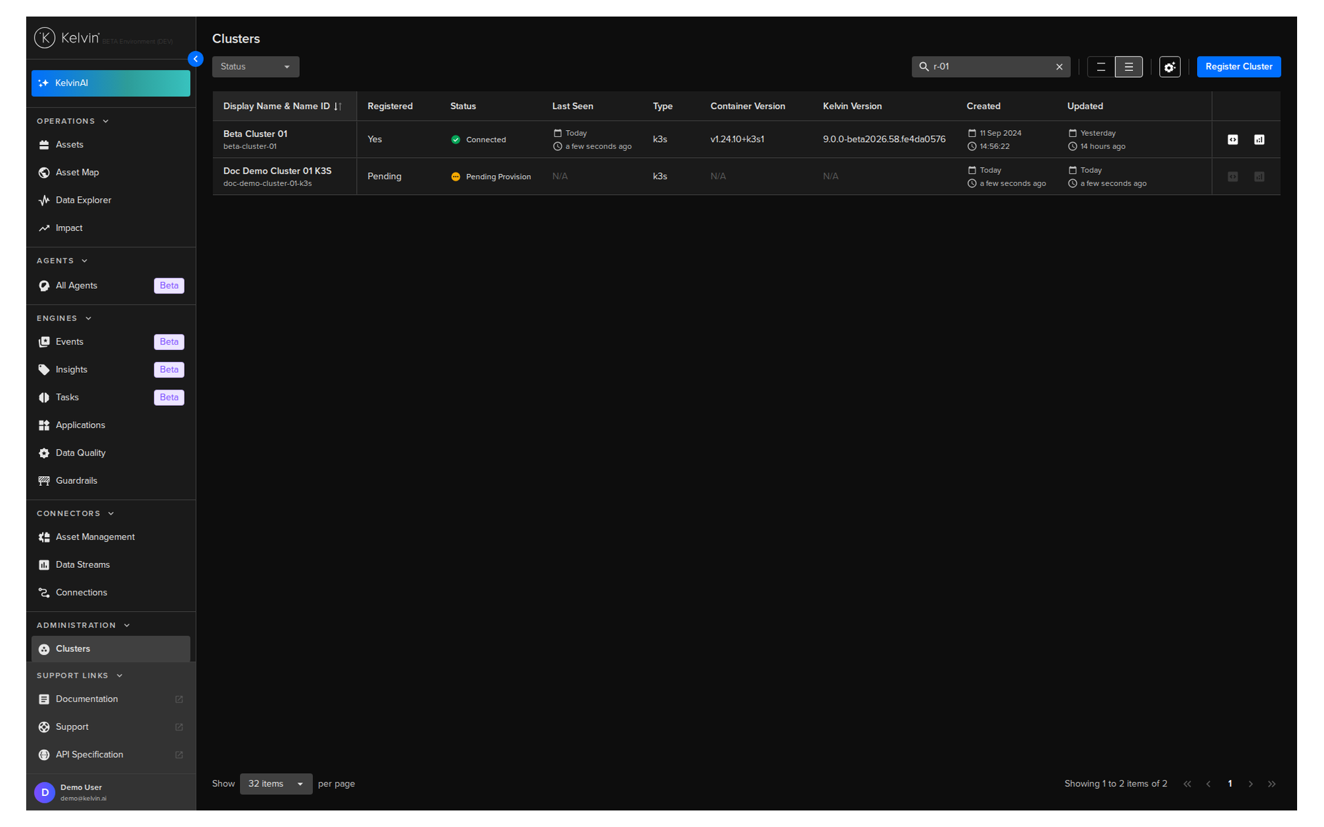 Cluster Running