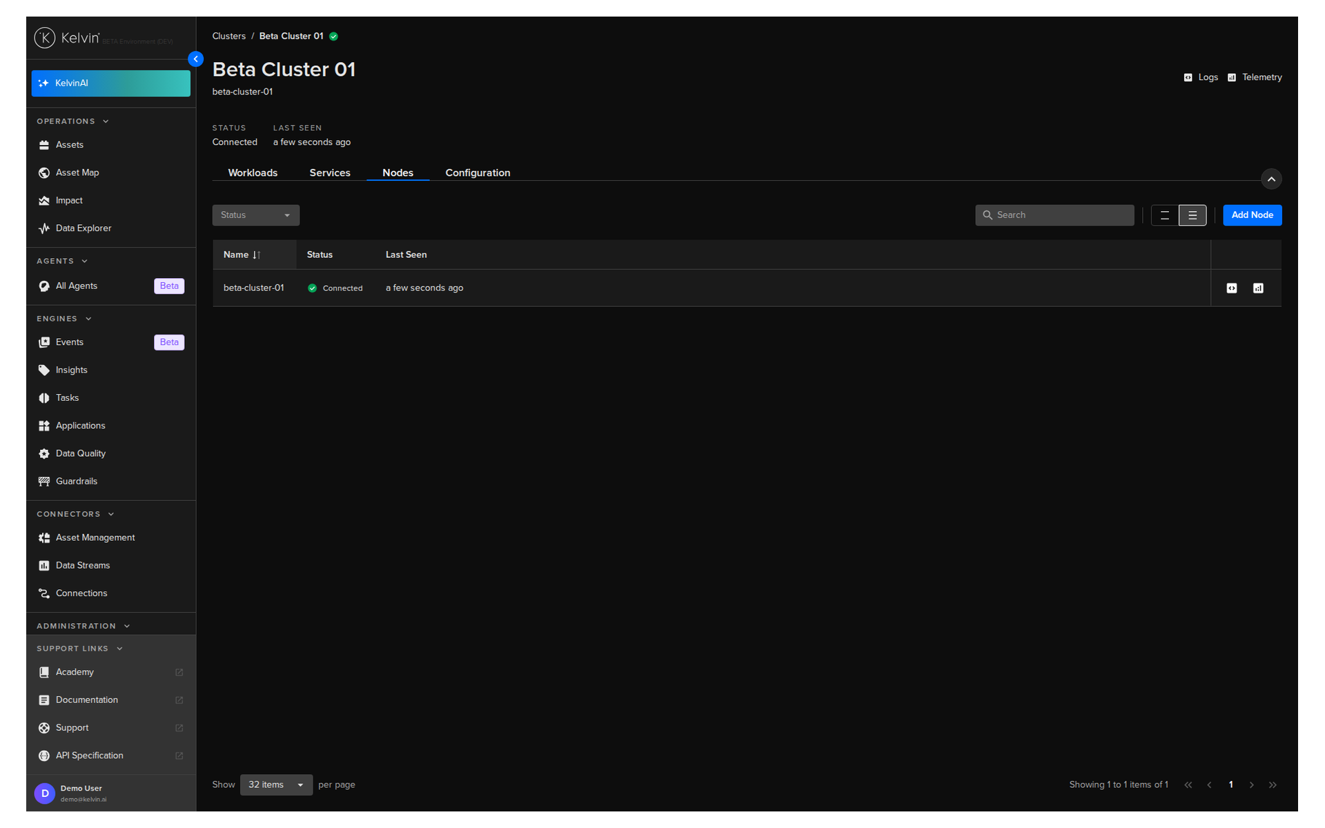 Nodes Tab