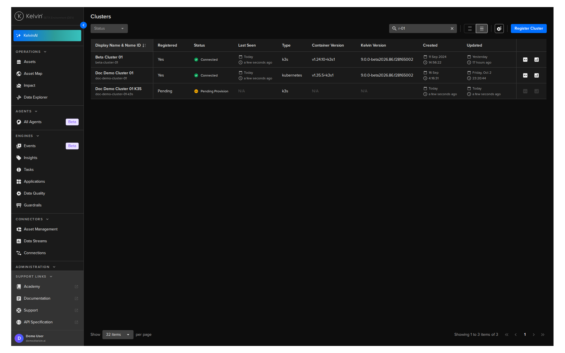 Cluster Running